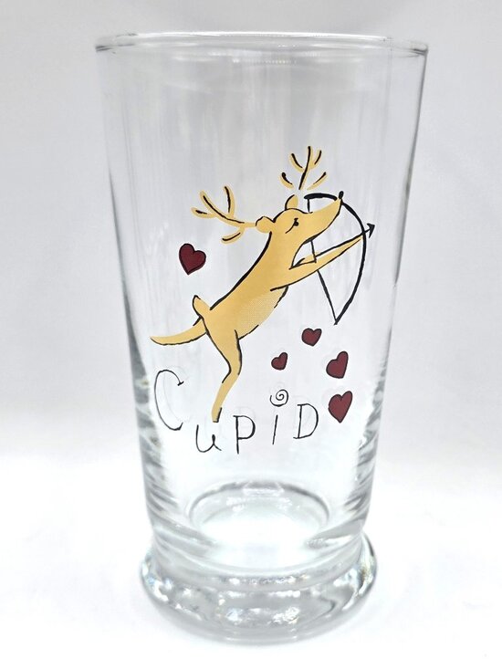 POTTERY BARN Retired Christmas Reindeer Tumbler Glasses Set of 7 Discontinued - Picture 9 of 9